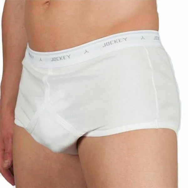 10 x Jockey White Y-Front Mens Underwear Briefs Trunks Plus Size