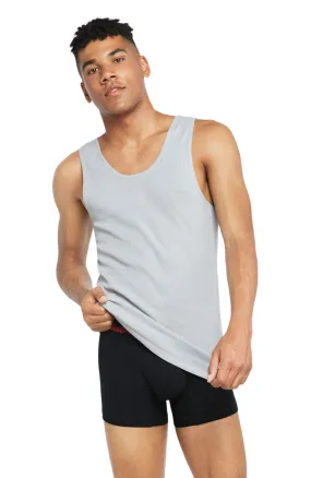 6 x Bonds X-Temp Grey Mens Chesty Cotton Plain Singlet Vest Tank Top