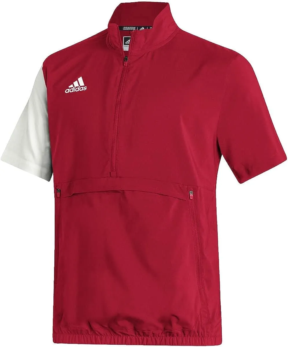 Adidas Stadium Quarter Zip Woven Men's Short Sleeve Pullover