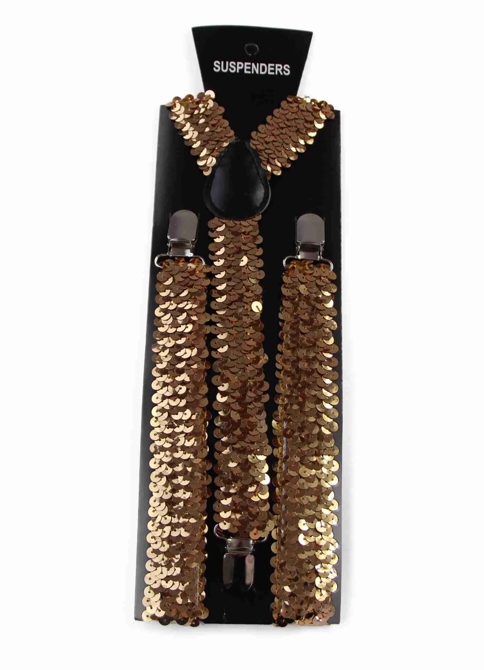 Adjustable 100cm Honeycomb Mens & Womens Sequin Suspenders