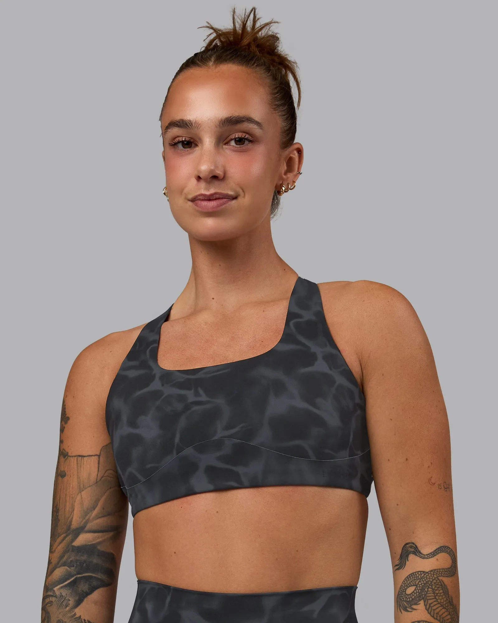 Aspire Sports Bra - Tranquil-Black