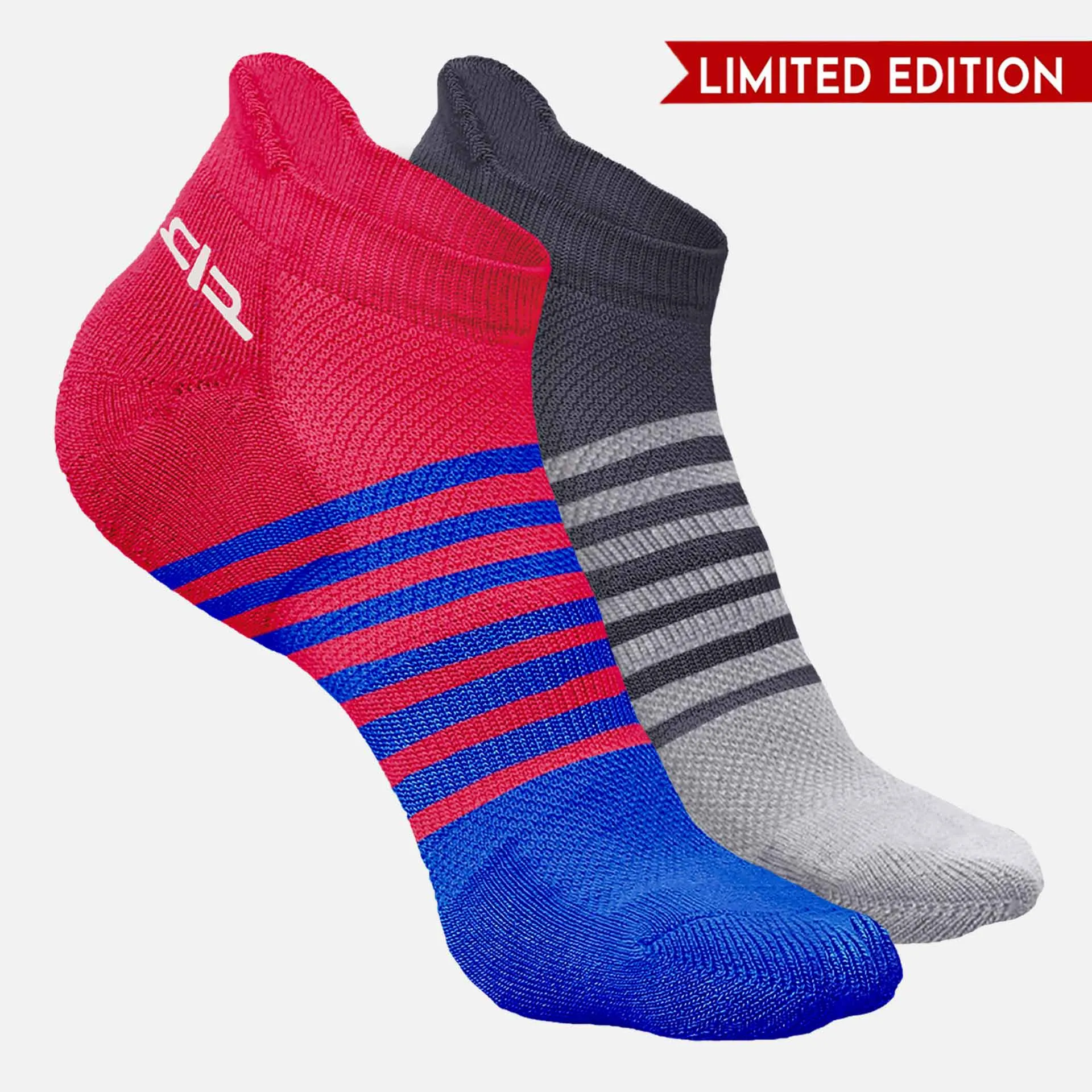 Bamboo Men Ankle Socks (Striped) - 2 Pairs