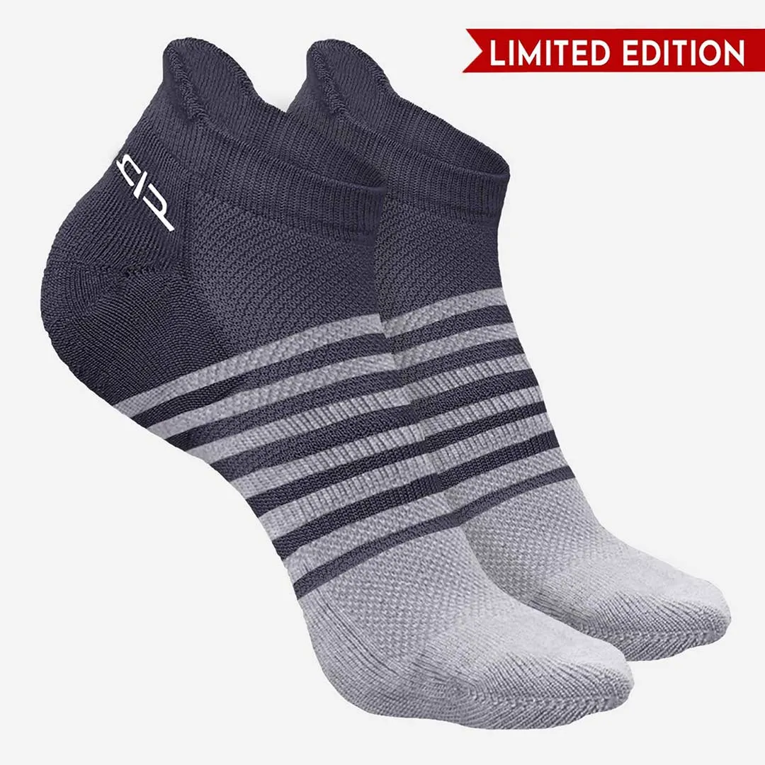 Bamboo Men Ankle Socks (Striped) - 2 Pairs