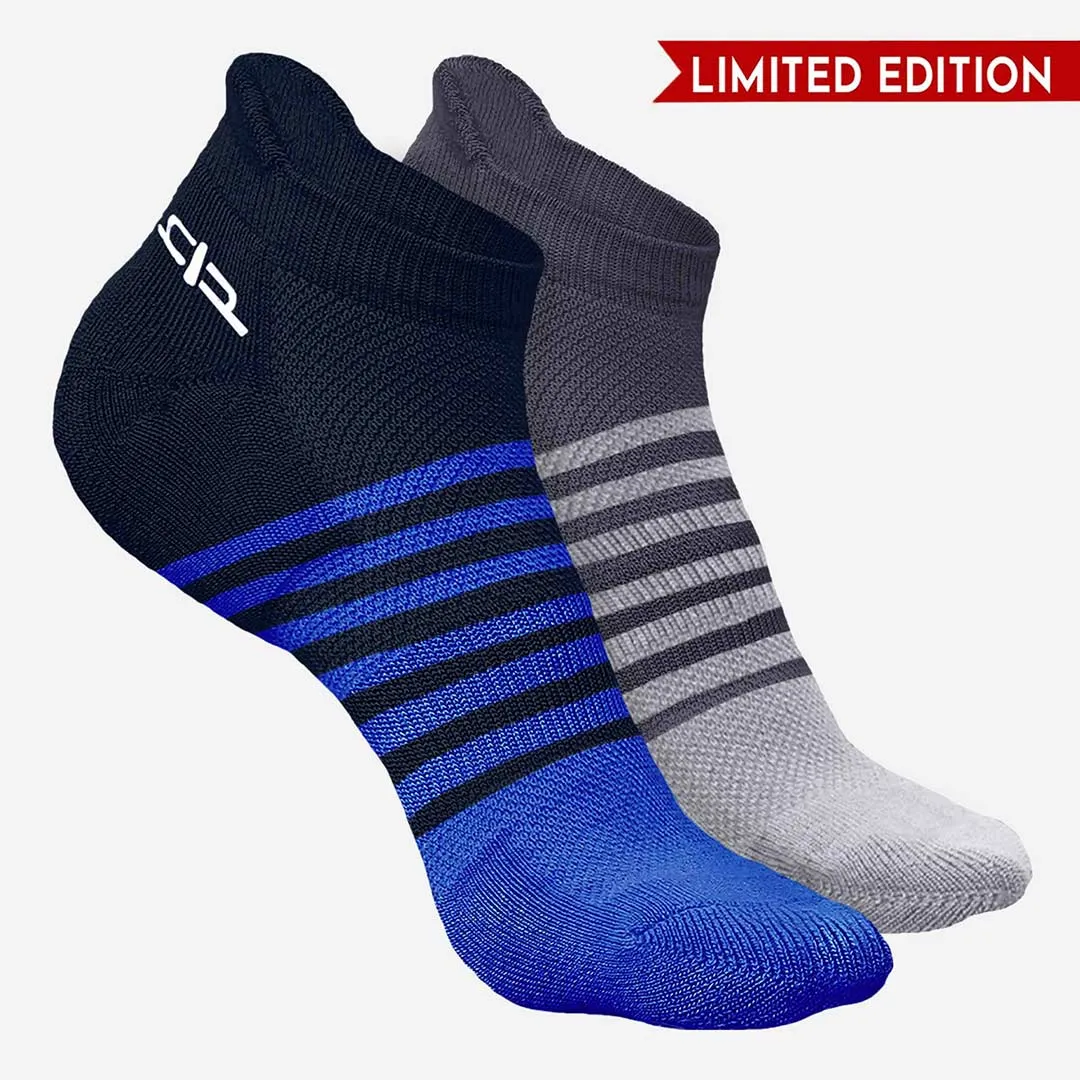 Bamboo Men Ankle Socks (Striped) - 2 Pairs