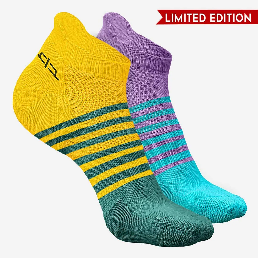 Bamboo Men Ankle Socks (Striped) - 2 Pairs