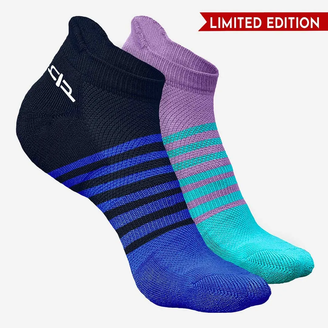 Bamboo Men Ankle Socks (Striped) - 2 Pairs