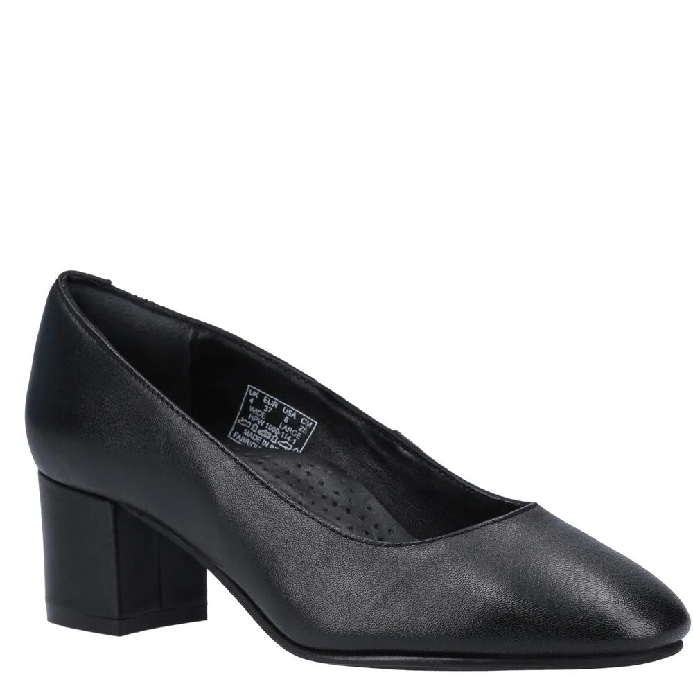 Black Anna Court Shoes