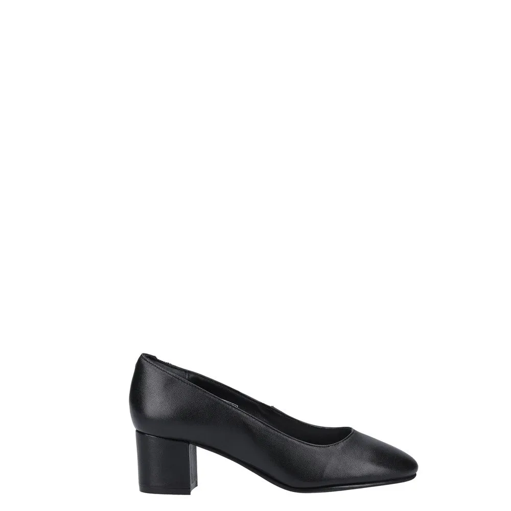 Black Anna Court Shoes