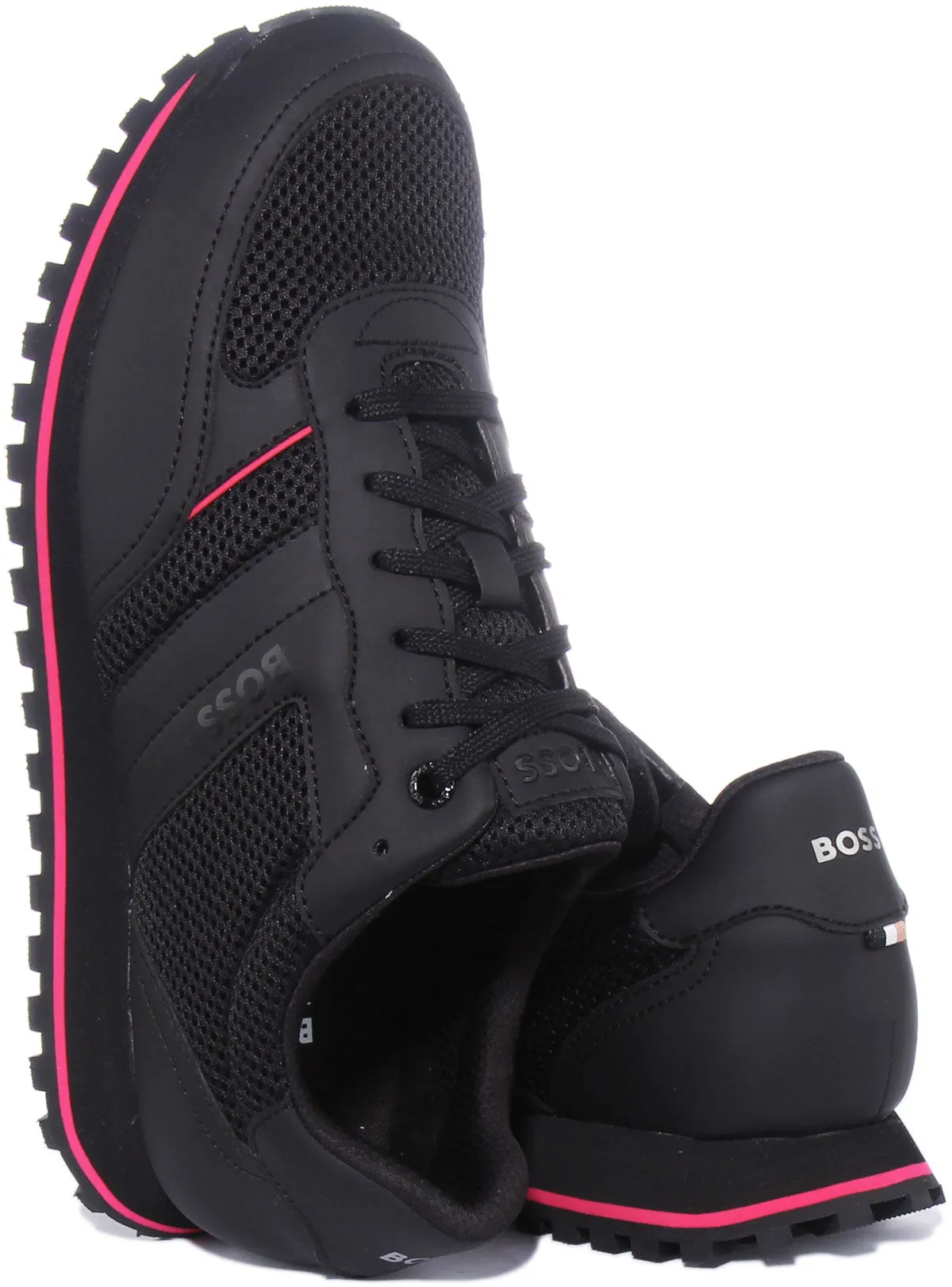 Boss Parker Run In Black Pink For Men