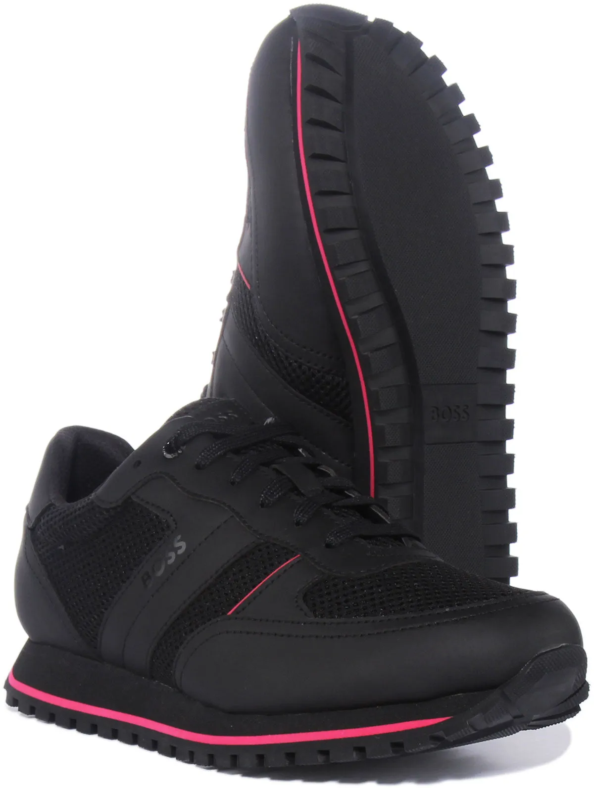 Boss Parker Run In Black Pink For Men