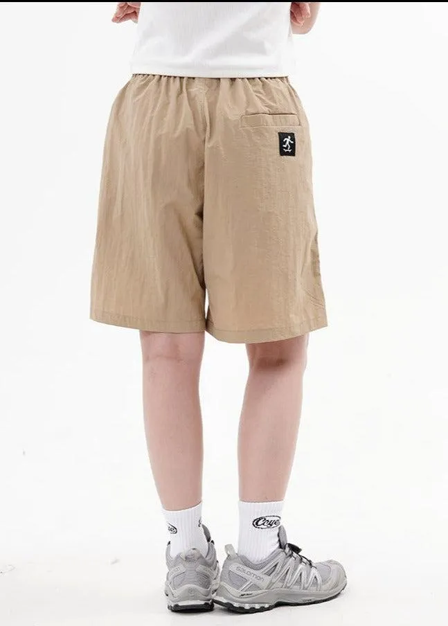 Drawstring Skate Embroidery Sports Shorts