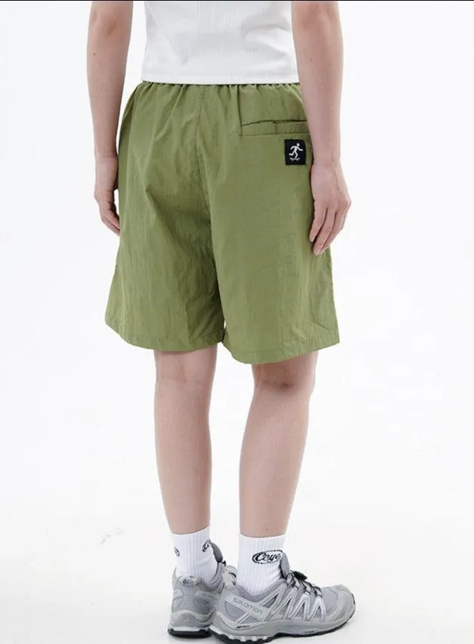 Drawstring Skate Embroidery Sports Shorts