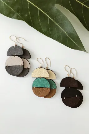 Gia Leather Earrings