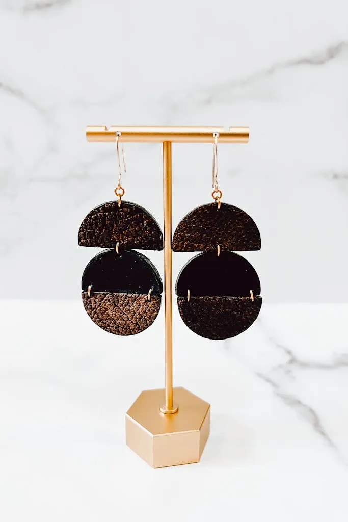 Gia Leather Earrings