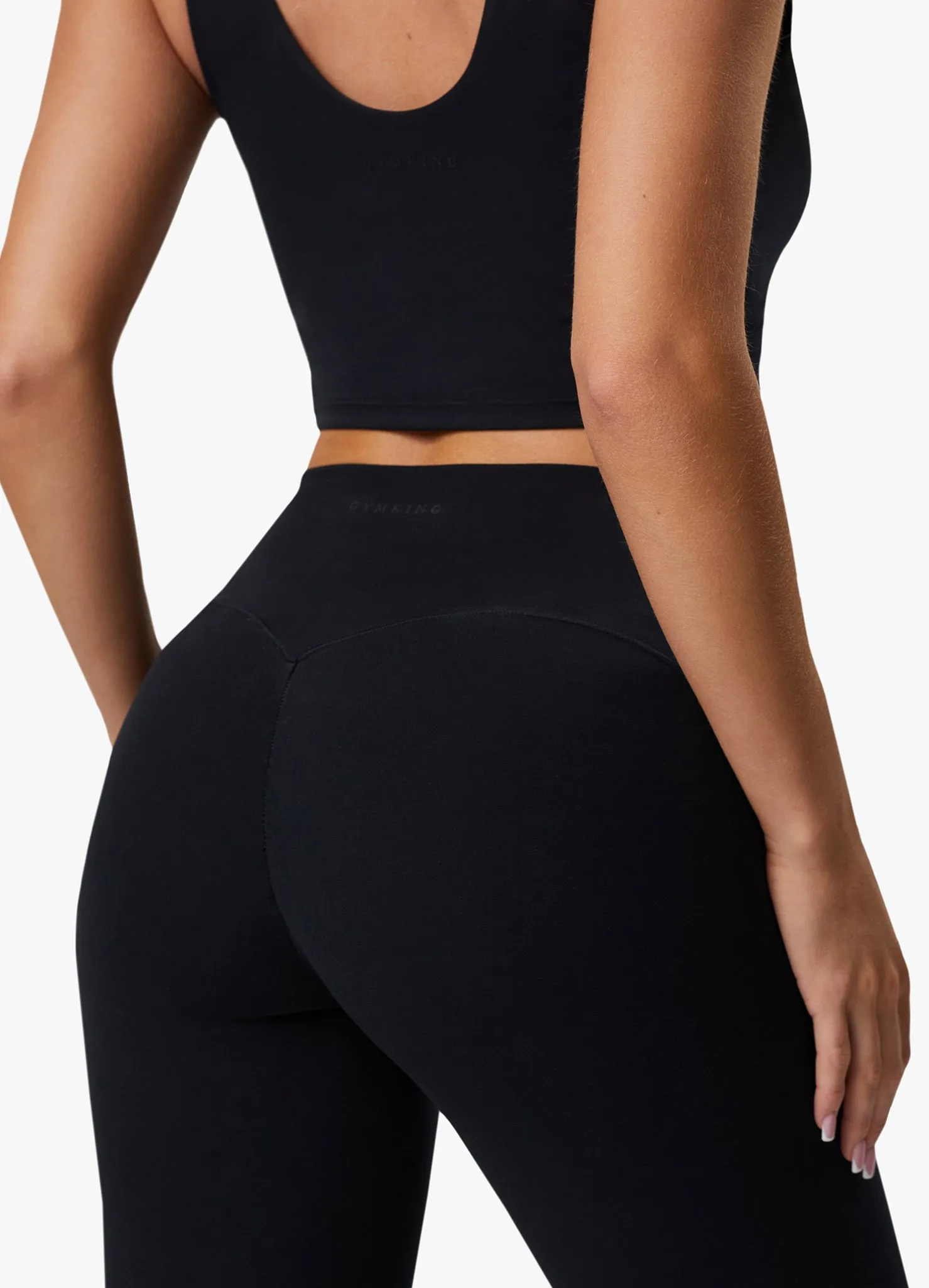 Gym King Peach Luxe Legging - Black Luxe