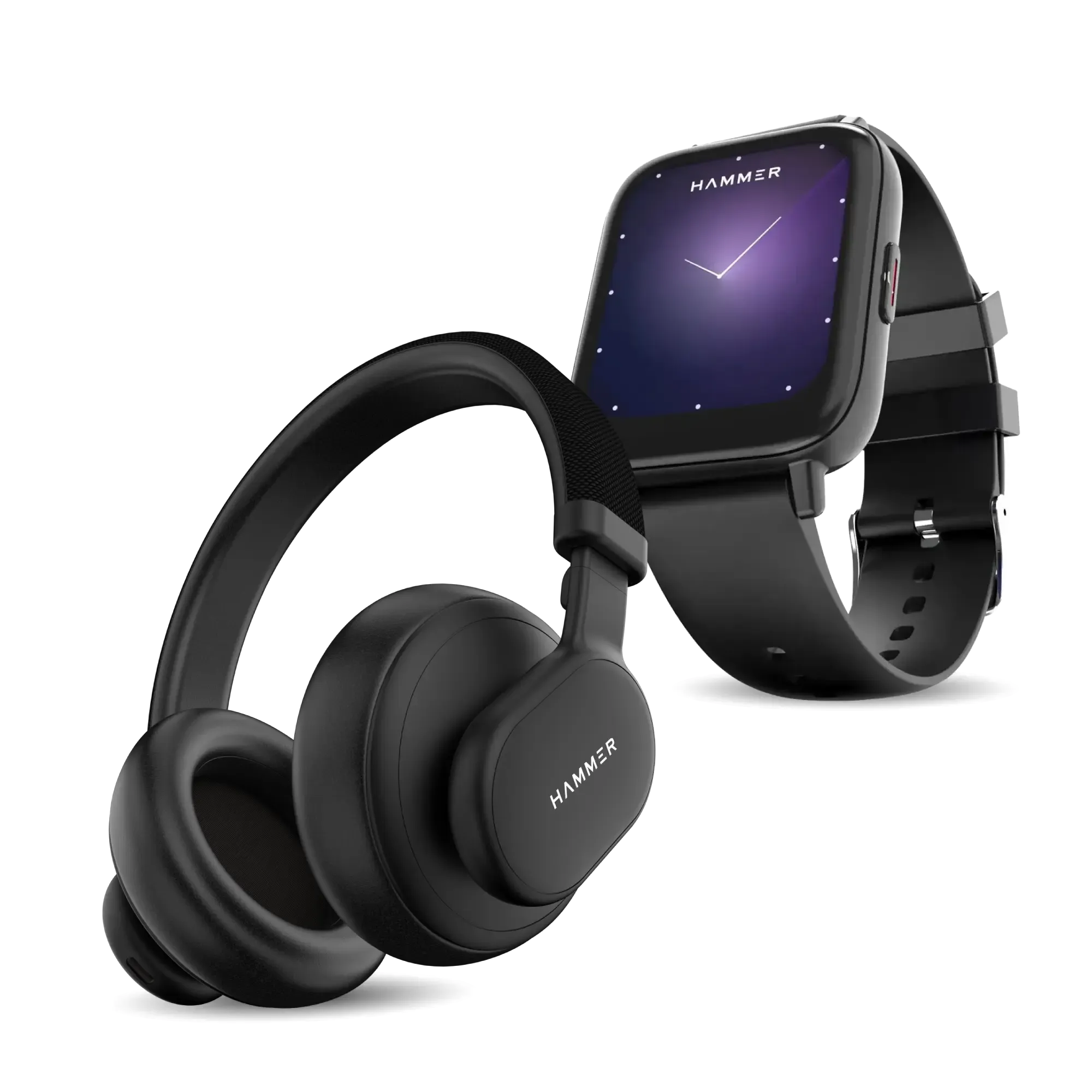 Hammer Bash Max Over The Ear Wireless Bluetooth Headphones With Mic