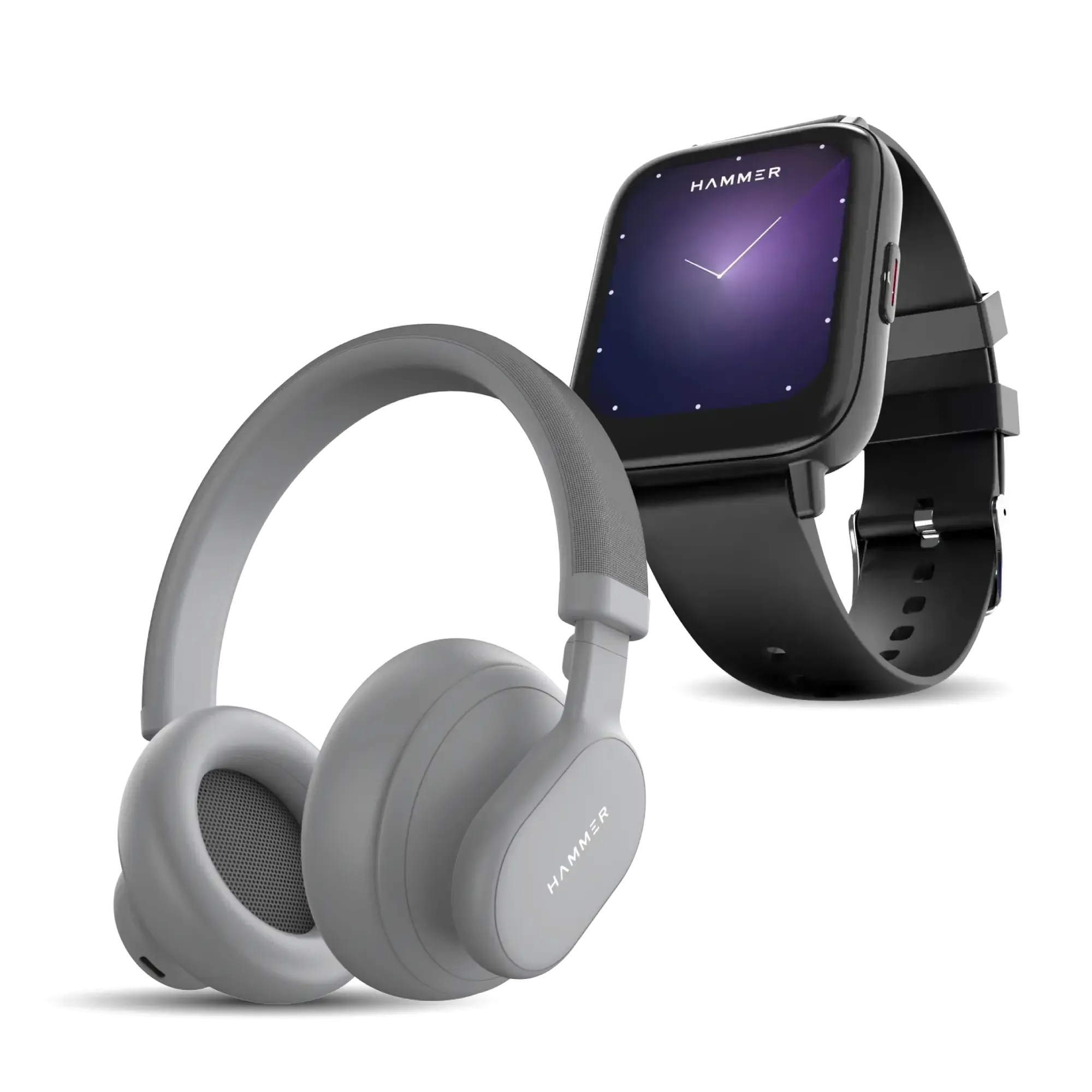 Hammer Bash Max Over The Ear Wireless Bluetooth Headphones With Mic