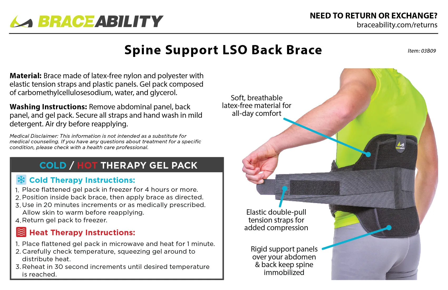 Herniated Disc Back Brace | Support Belt for Bulging, Slipped & Degenerative Herniation