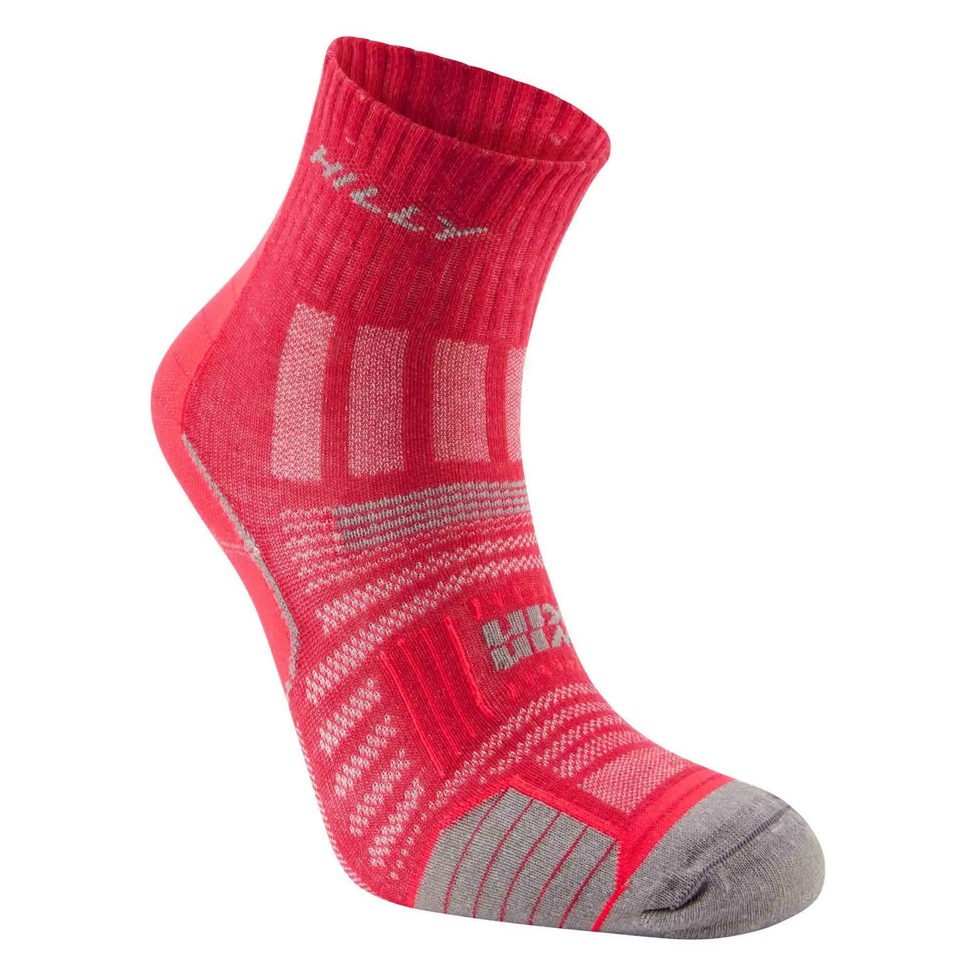 Hilly | Unisex Twin Skin Anklet Running Socks - Magenta