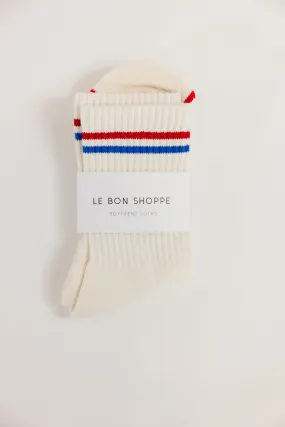 Le Bon Shoppe Boyfriend Socks in Milk