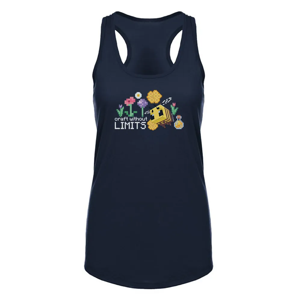 Minecraft Craft Without Limits Women's Racerback Tank Top