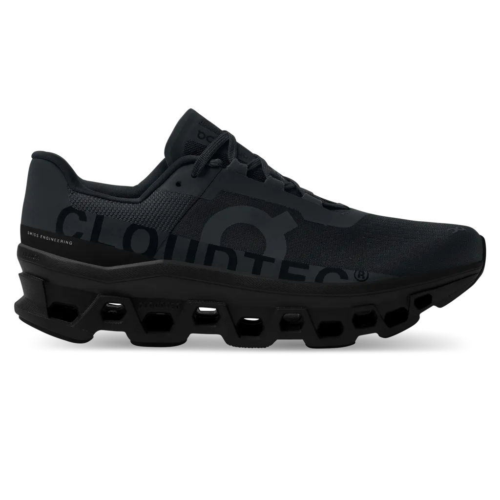 Mens All-Black Cloudmonster Running Shoes from On