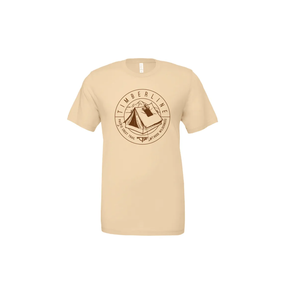 Pacific Crest Trail Adult Short Sleeve T-Shirt - Cream