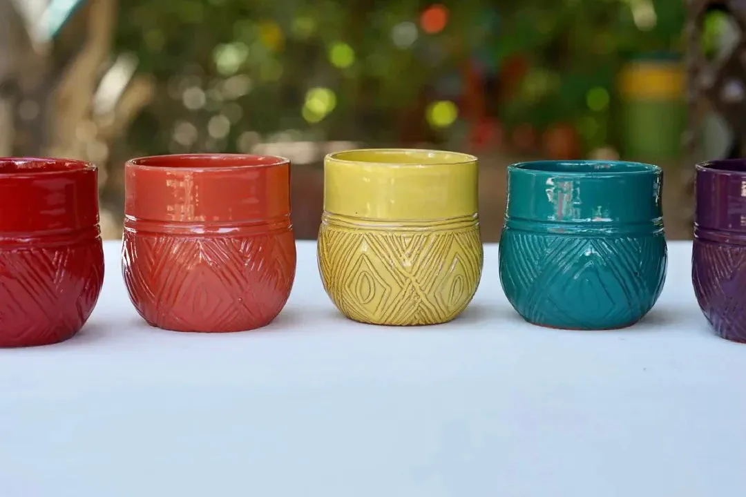 Short Taino Wine Tumbler