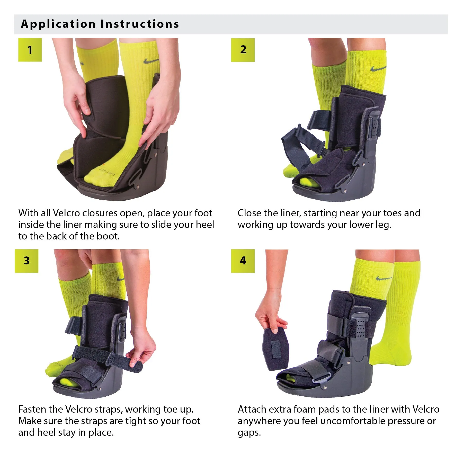 Short Walking Boot | Orthopedic Broken Toe Brace for Fast Recovery from Fractures and Foot Injuries