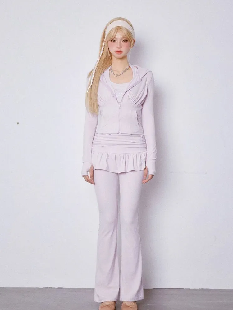 Slim cool feeling sports and leisure three-piece suit【s0000007864】