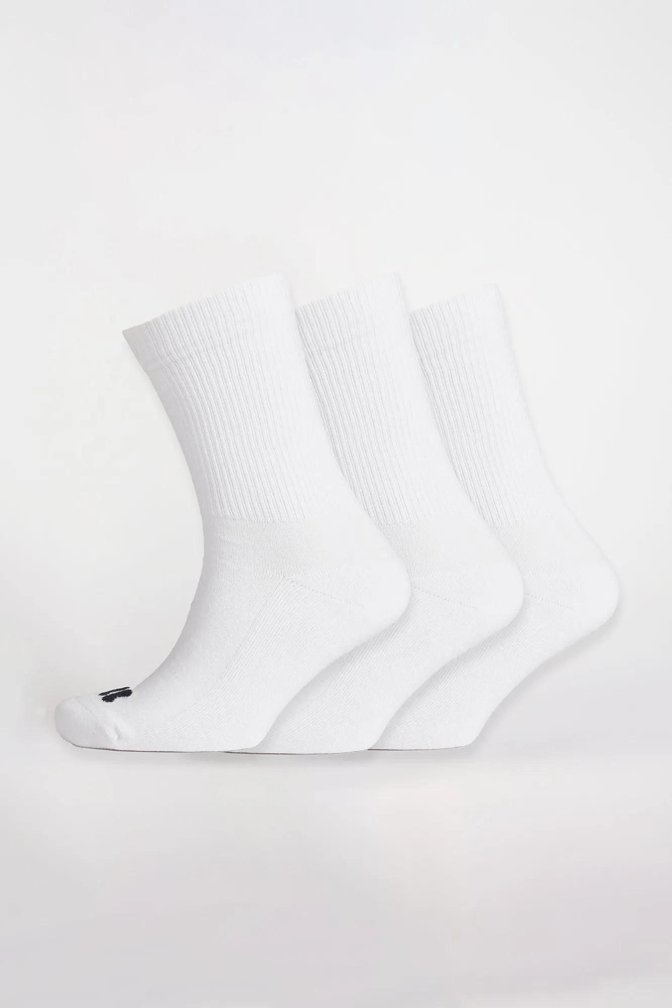 Sports Cotton Sock Calf 3 Pack - White