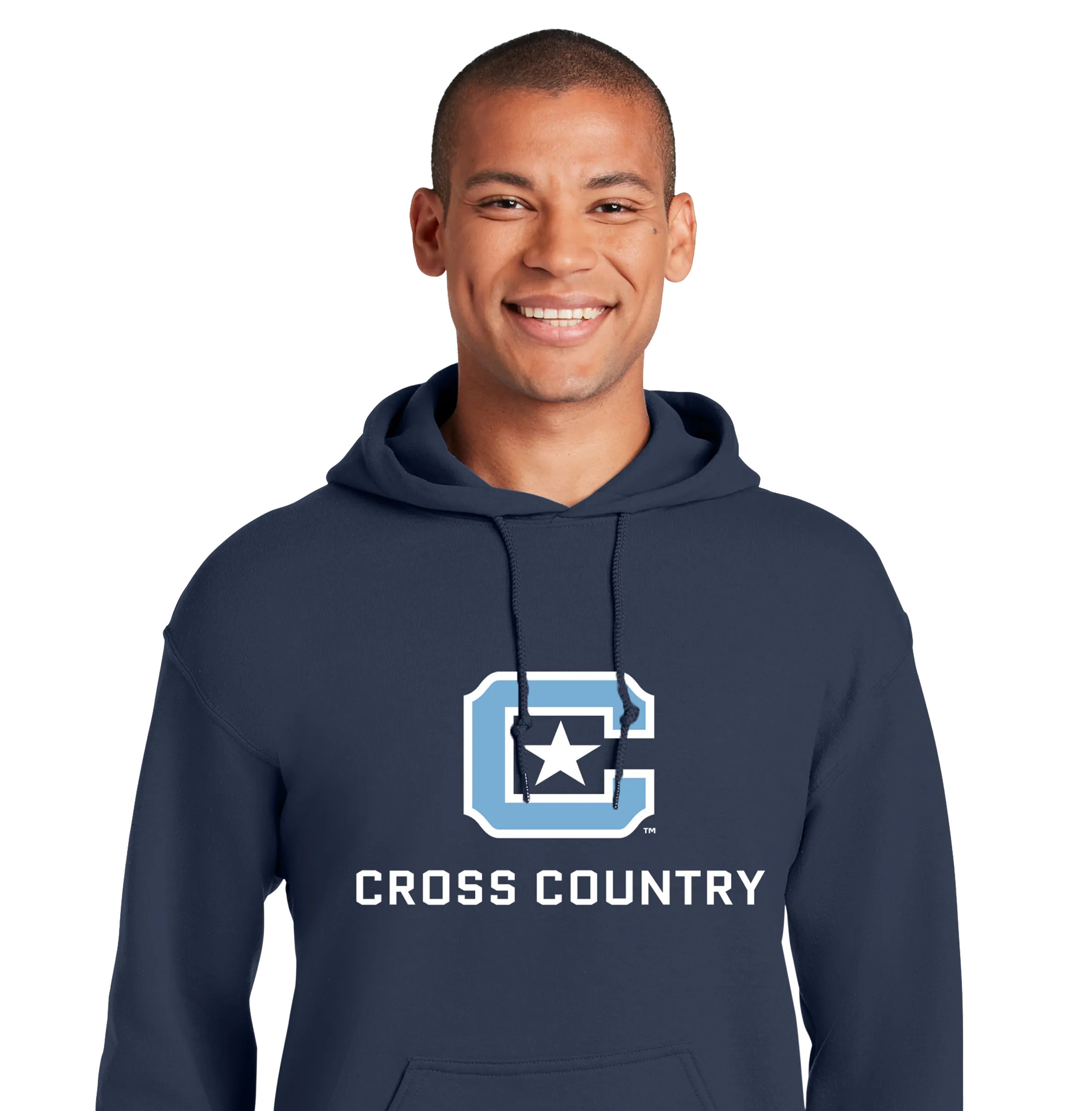 The Citadel Block C Star logo, Sports - Cross Country,  Heavy Blend™ Hooded Unisex Sweatshirt