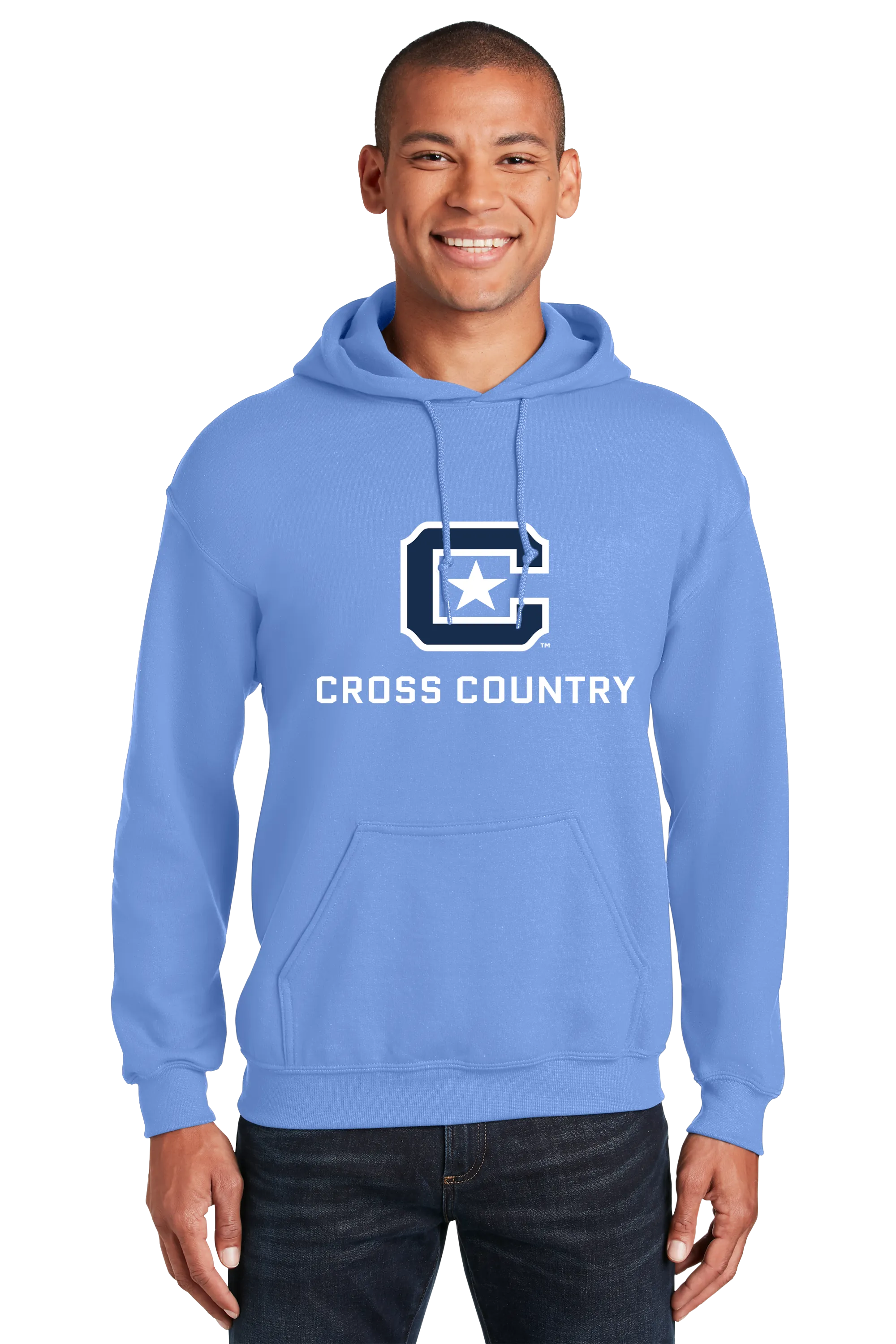 The Citadel Block C Star logo, Sports - Cross Country,  Heavy Blend™ Hooded Unisex Sweatshirt