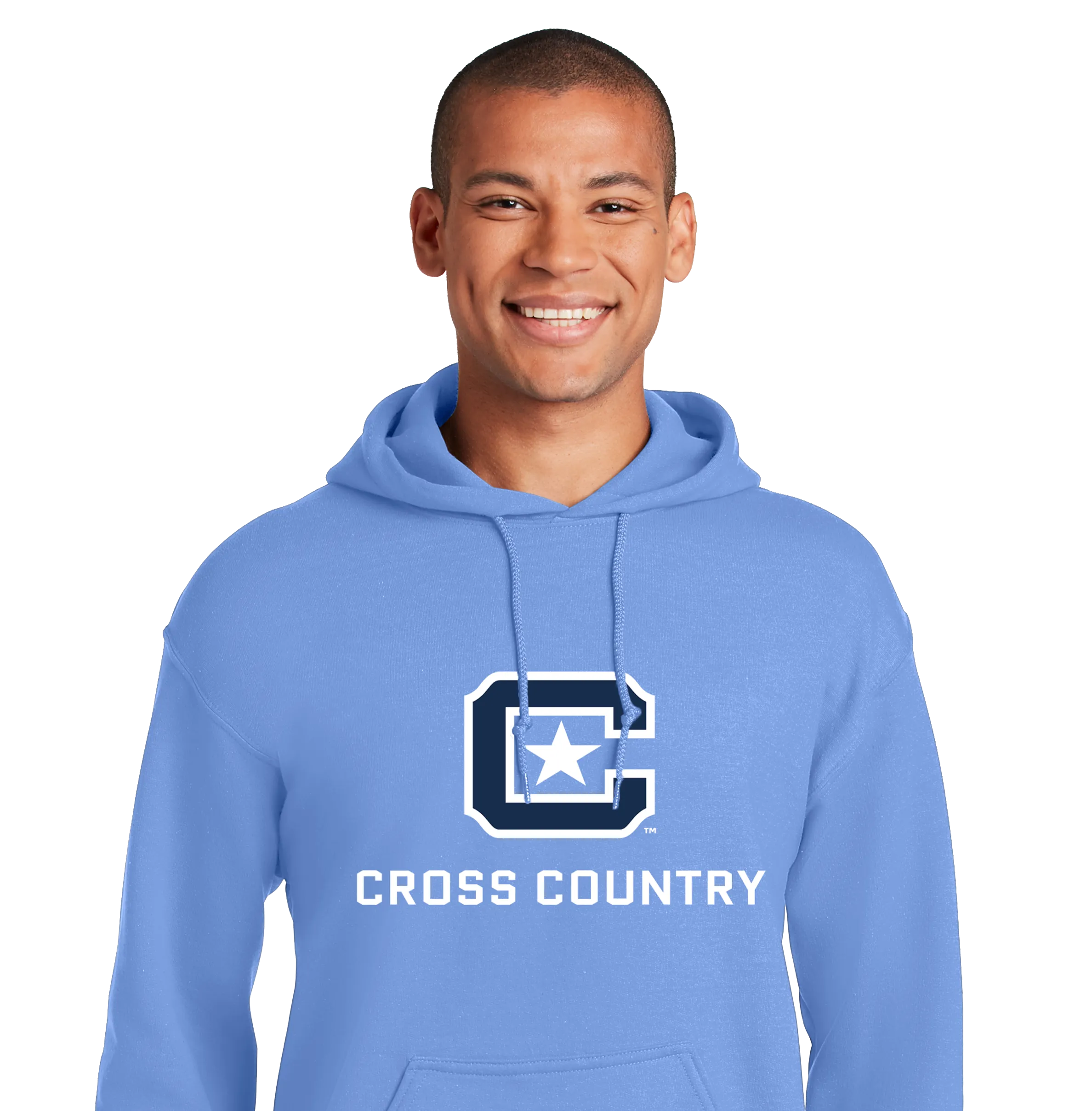 The Citadel Block C Star logo, Sports - Cross Country,  Heavy Blend™ Hooded Unisex Sweatshirt