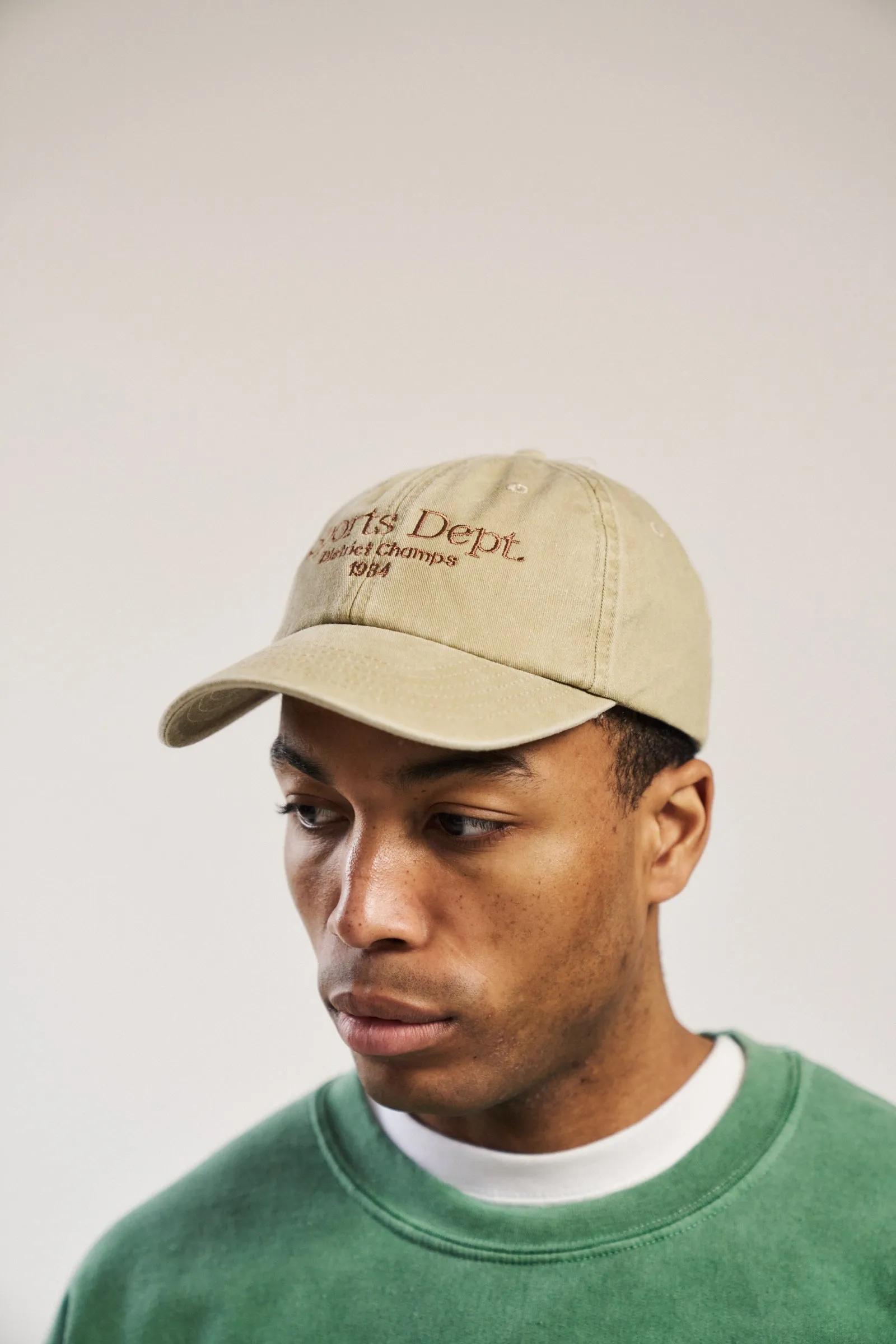 Vice 84 'Sports Dept' Vintage Washed Cap - Beige