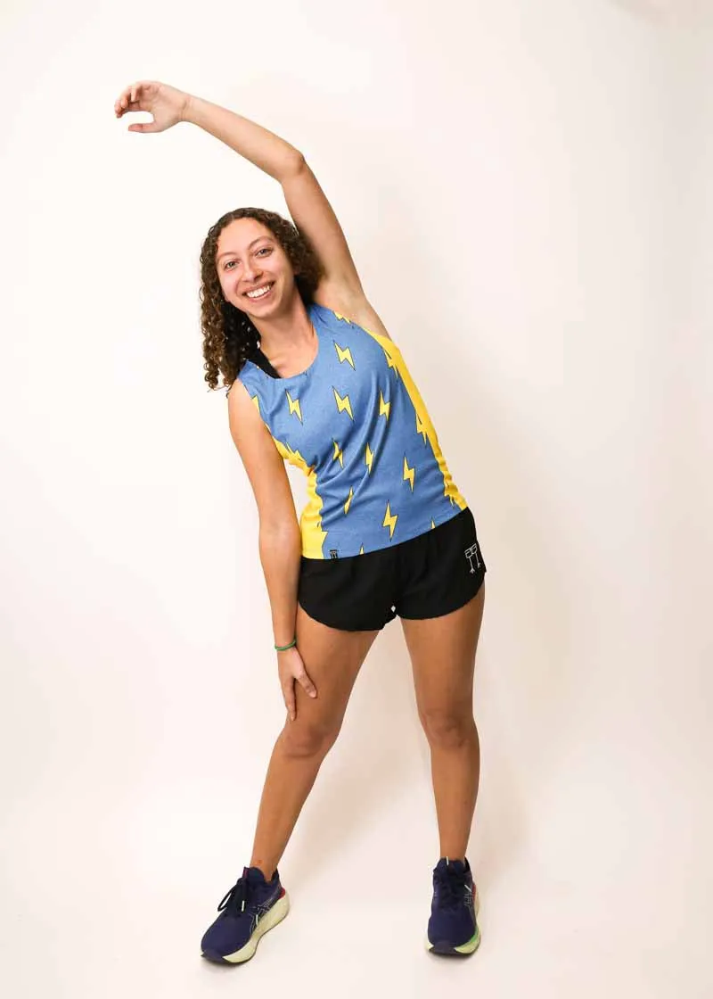 Women's Blue Bolts Performance Singlet