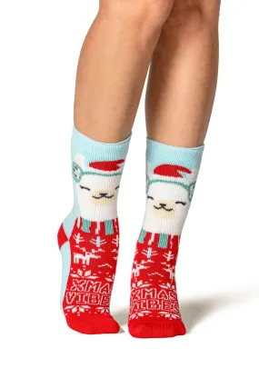 Women's Lite Carol Festive Crew Sock