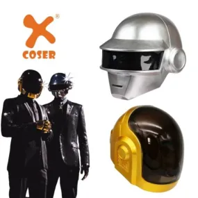 Xcoser Daft Punk Full Head Helmet Band Cosplay Silver & Golden Replica Props