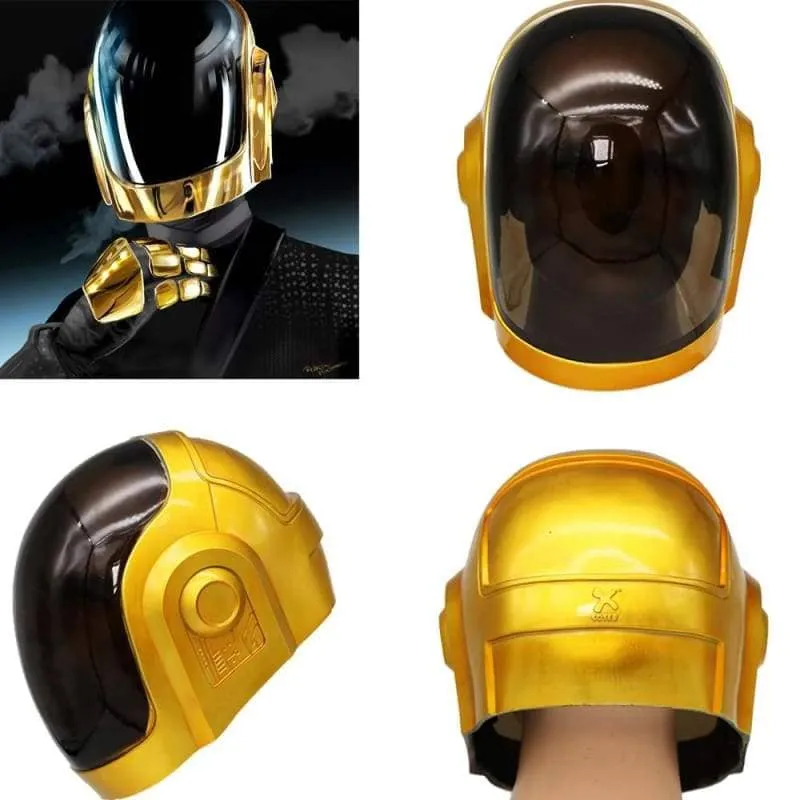 Xcoser Daft Punk Full Head Helmet Band Cosplay Silver & Golden Replica Props