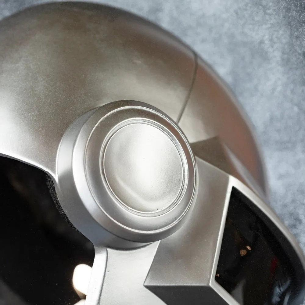 Xcoser Daft Punk Thomas Bangalter Full Head Helmet Band Cosplay Silver Replica Props Halloween Party